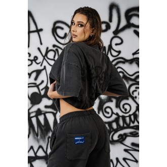 Dámské oversized tričko NEBBIA x Sexsdreams 814 - black