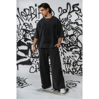Pánské oversized tričko NEBBIA x Sexsdreams 809 - black