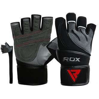RDX Fitness Rukavice Deepoq Sivo/Čierná