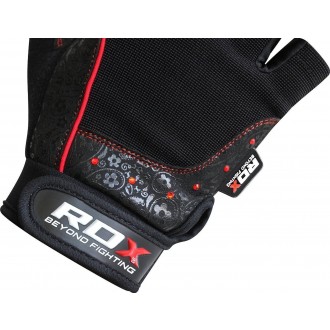 RDX Amara Fitness rukavice - Červené