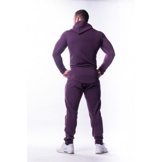 NEBBIA AW Asymetrical mikina 721 - Burgundy