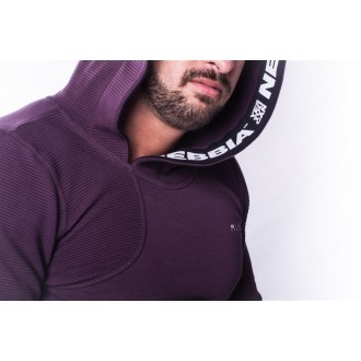 NEBBIA AW Asymetrical mikina 721 - Burgundy