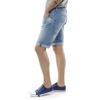 Devergo pánské riflové kraťasy GARY SHORTS 21492 - Modrá