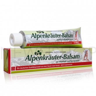 Original LLOYD Alpenkräuter Balsam s listem vinné révy a kaštanem - 200ml