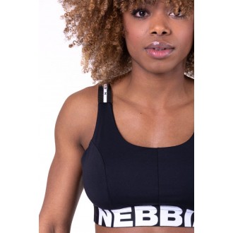 Nebbia Dámska športovní podprsenka Airy Straps 693 - Černá