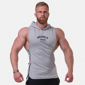 Nebbia Legend-approved tílko s kapucí 191 - Šedé
