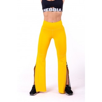 Nebbia legíny zvoncové 70’s Fancy 667 - Žluté