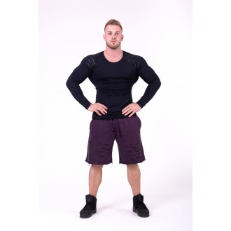 Nebbia šortky Raw Hem Street 151 - Burgundy