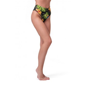 NEBBIA spodní díl High-waist sporty bikini 555 - Zelena