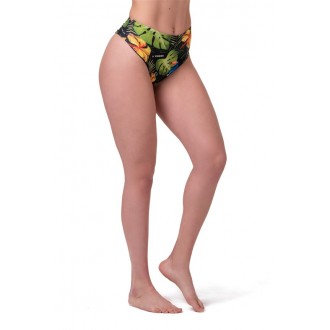 NEBBIA spodní díl High-waist sporty bikini 555 - Zelena