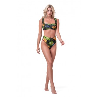 NEBBIA spodní díl High-waist sporty bikini 555 - Zelena