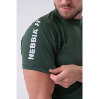 Nebbia Sportovní Fit tričko Essentials 326 - DARK GREEN