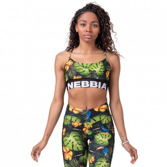 NEBBIA sportovní podprsenka 565 - Zelená