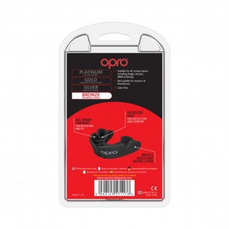 Opro Bronze Chránič zubů - Černý