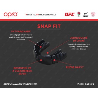Opro Snap Fit SR Chránič zubů - Černý