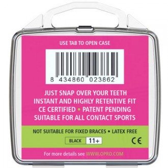 Opro Snap Fit SR Chránič zubů - Černý