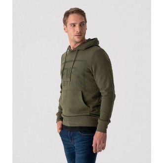 Retrojeans pánská mikina ANGNA HOOD - Kaki