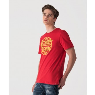 Retrojeans pánské triko DEVIL - Červená